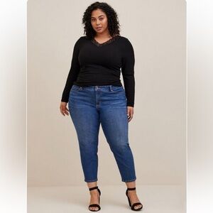 Torrid Perfect Skinny Ankle Vintage Stretch Mid Rise Jeans Size 10R